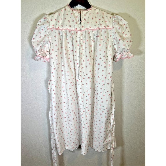 Handmade Other - Vintage Handmade Floral Traditional Nightgown Robe Pink Rose Cottagecore Theater